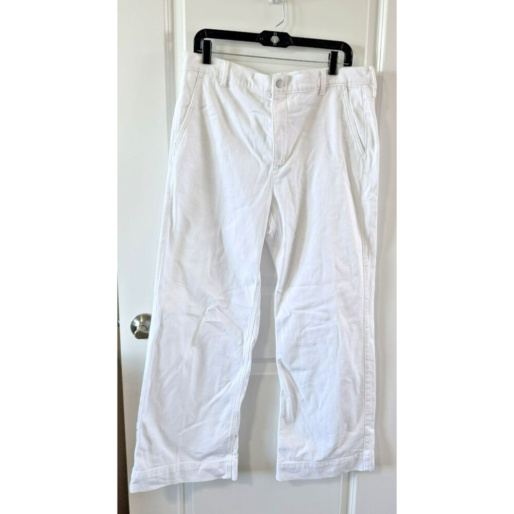 J. Crew Jeans Womens Wide Leg White 34" waist *tag missing see measurement